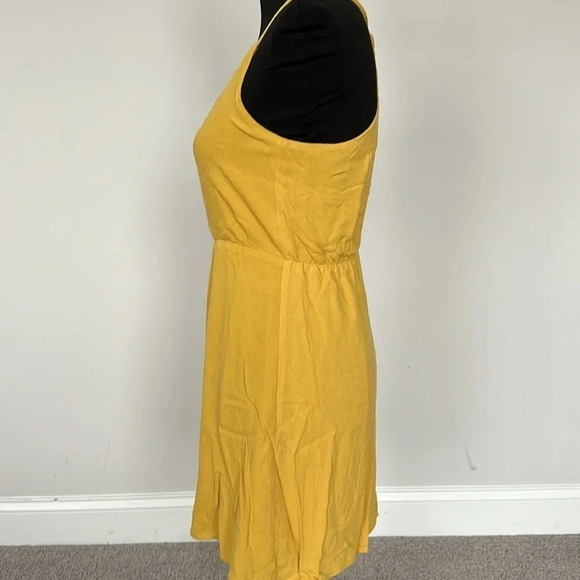Forever 21 Golden Yellow Dress Sz XS - Picture 3 of 7